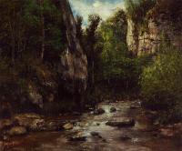 Courbet, Gustave - Landscape near Puit Noir, near Ornans